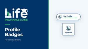 Life Insurance Guide Profile Badges for listed advisers