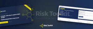 Risk Toolkit from Risk Hub, with screens from the app